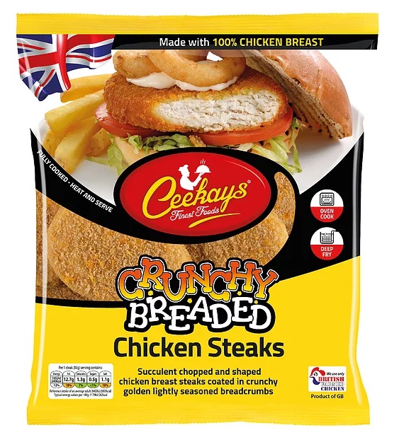 Ceekays Crunchy Breaded Chicken Steaks